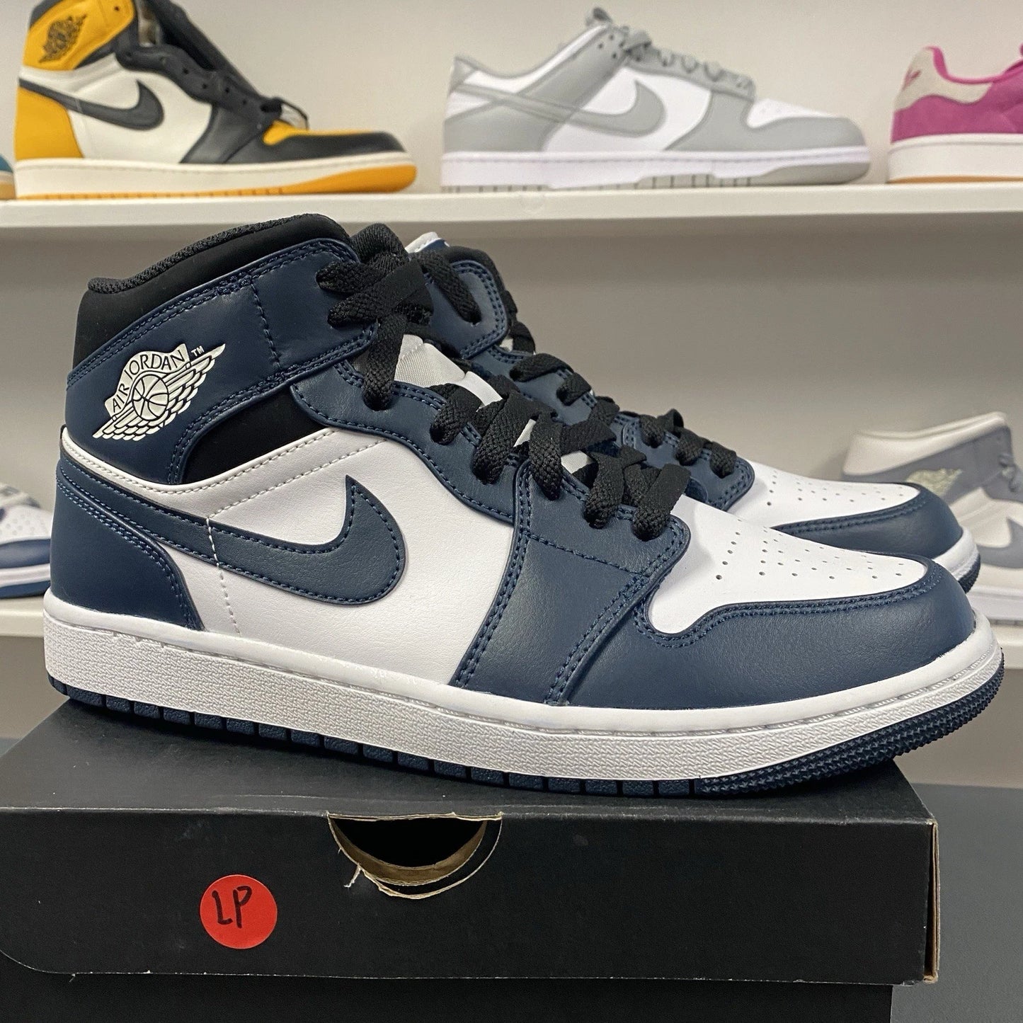 Air Jordan 1 Mid Armory Navy/Black/White Size 9.5