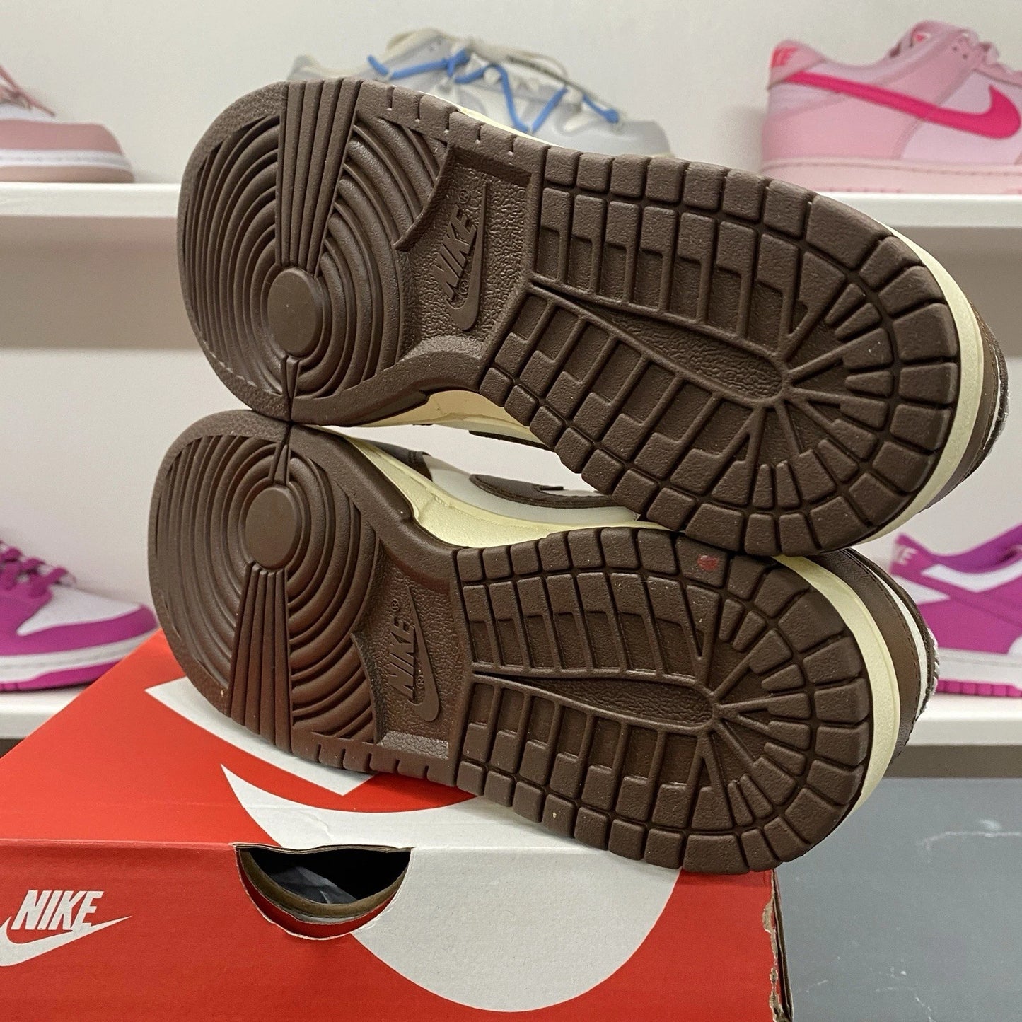 Nike Dunk Low Retro Cacao Wow Mocha Brown White DD1503-124 Women's Size 8W/6.5M