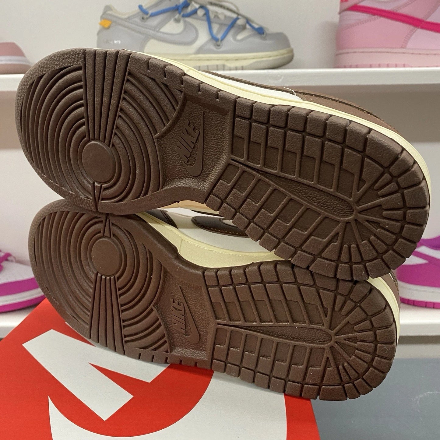 Nike Dunk Low Retro Cacao Wow Mocha Brown White DD1503-124 Women's Size 8W/6.5M