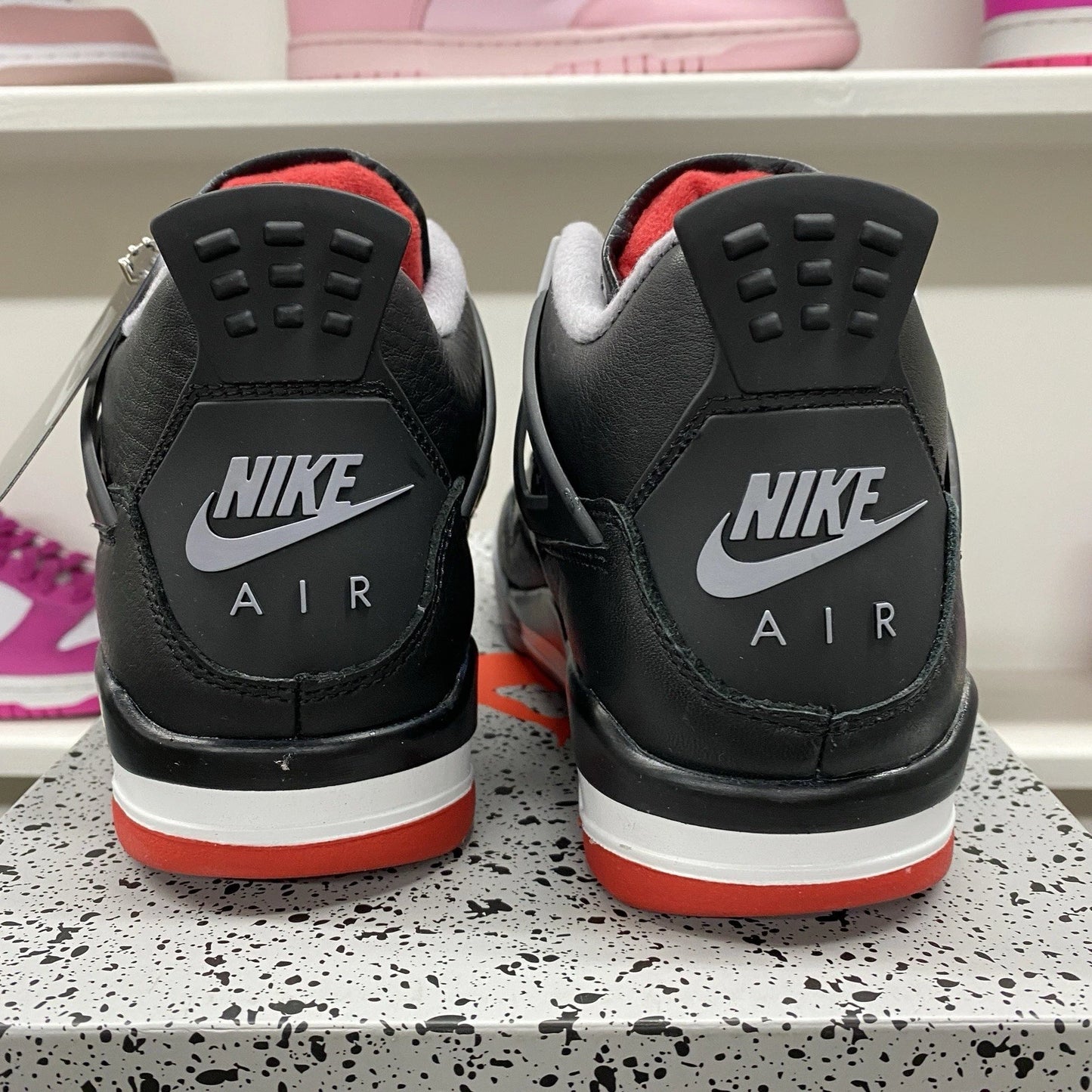 Air Jordan 4 'Bred Reimagined' Black Sneakers, Size 6Y / 7.5W FQ8213-006 BNIB