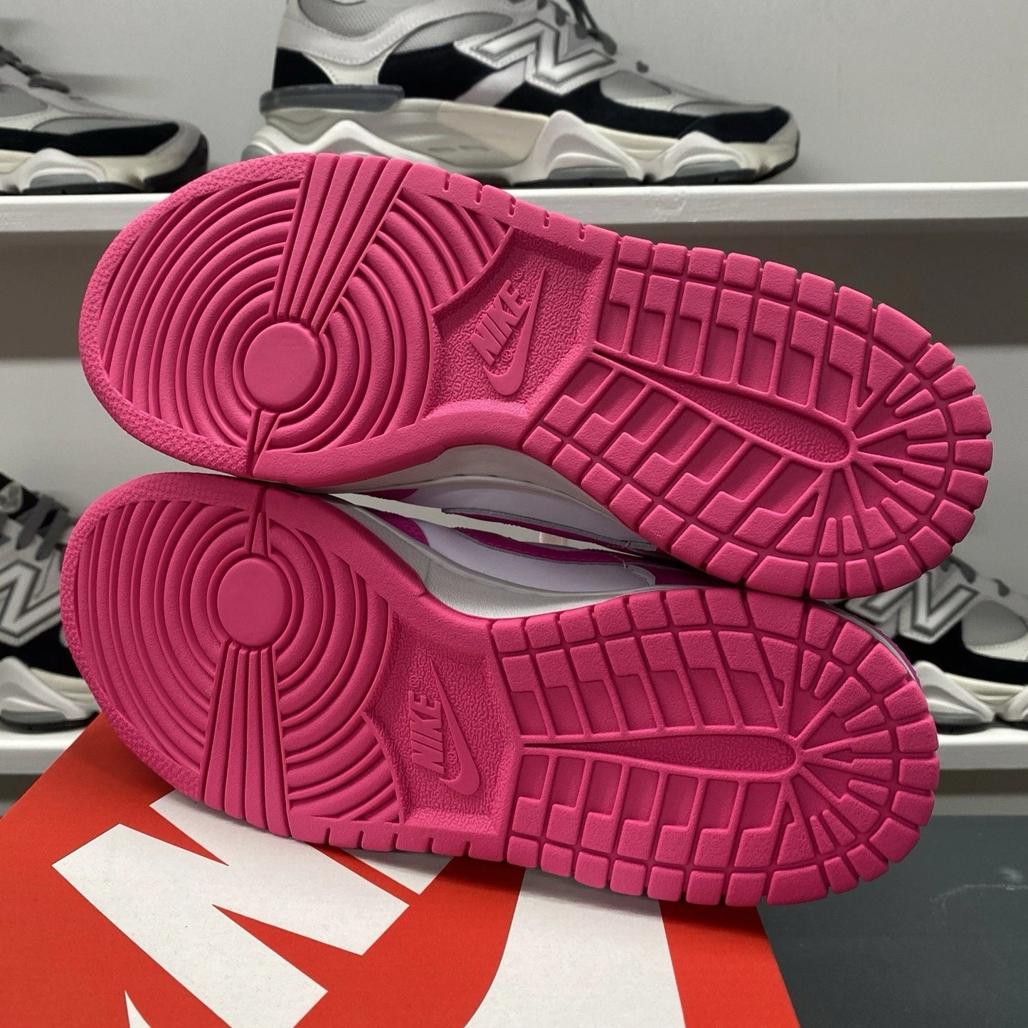 Nike Dunk Low Laser Fuchsia Pink Barbie Size 7Y 8.5 WMNS FB9109-102