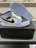 Jordan 1 Mid Ice Blue | Size 6.5Y | 555112-401 | New