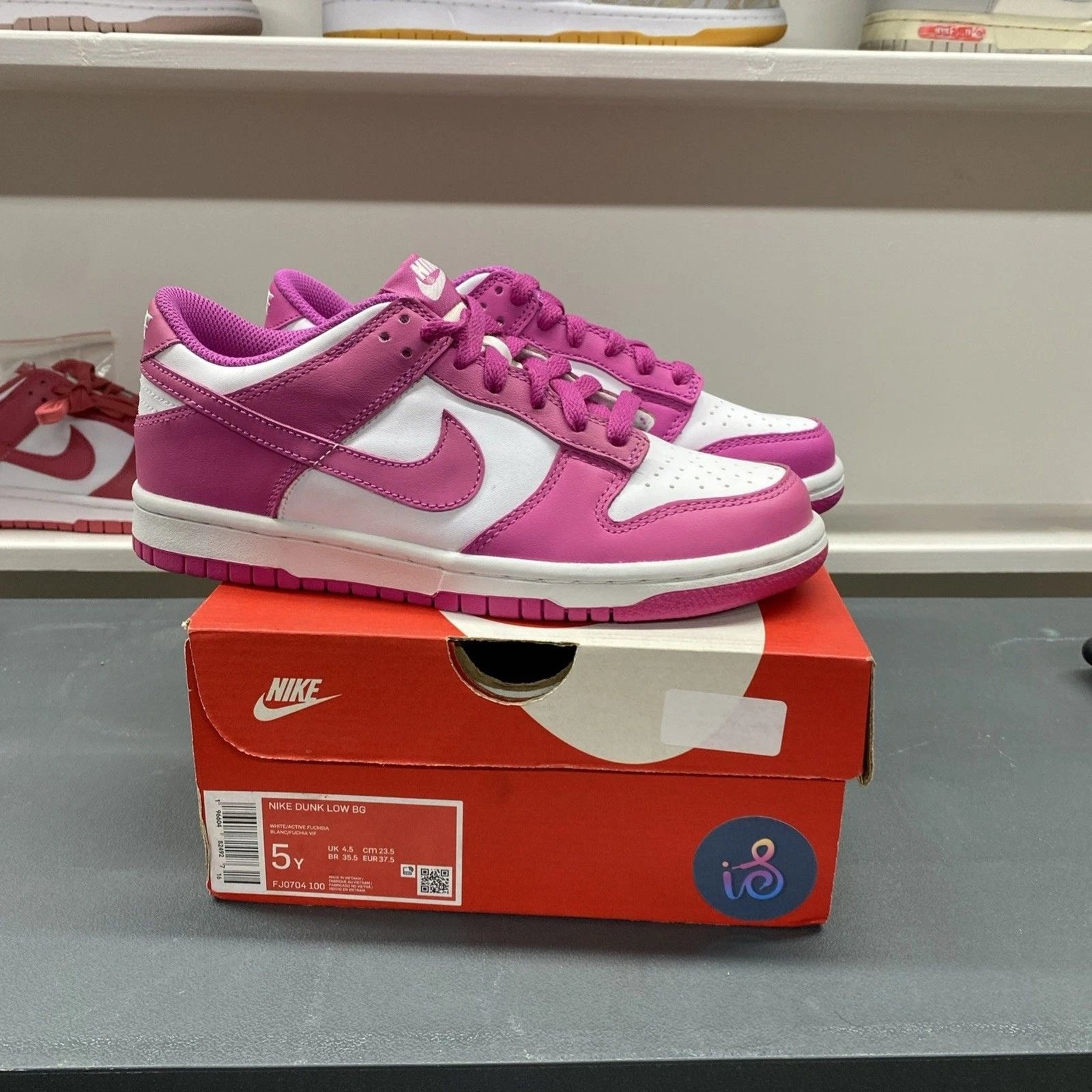 Nike | Dunk Low Active Fuchsia | Size 5Y | FJ0704-100 | New