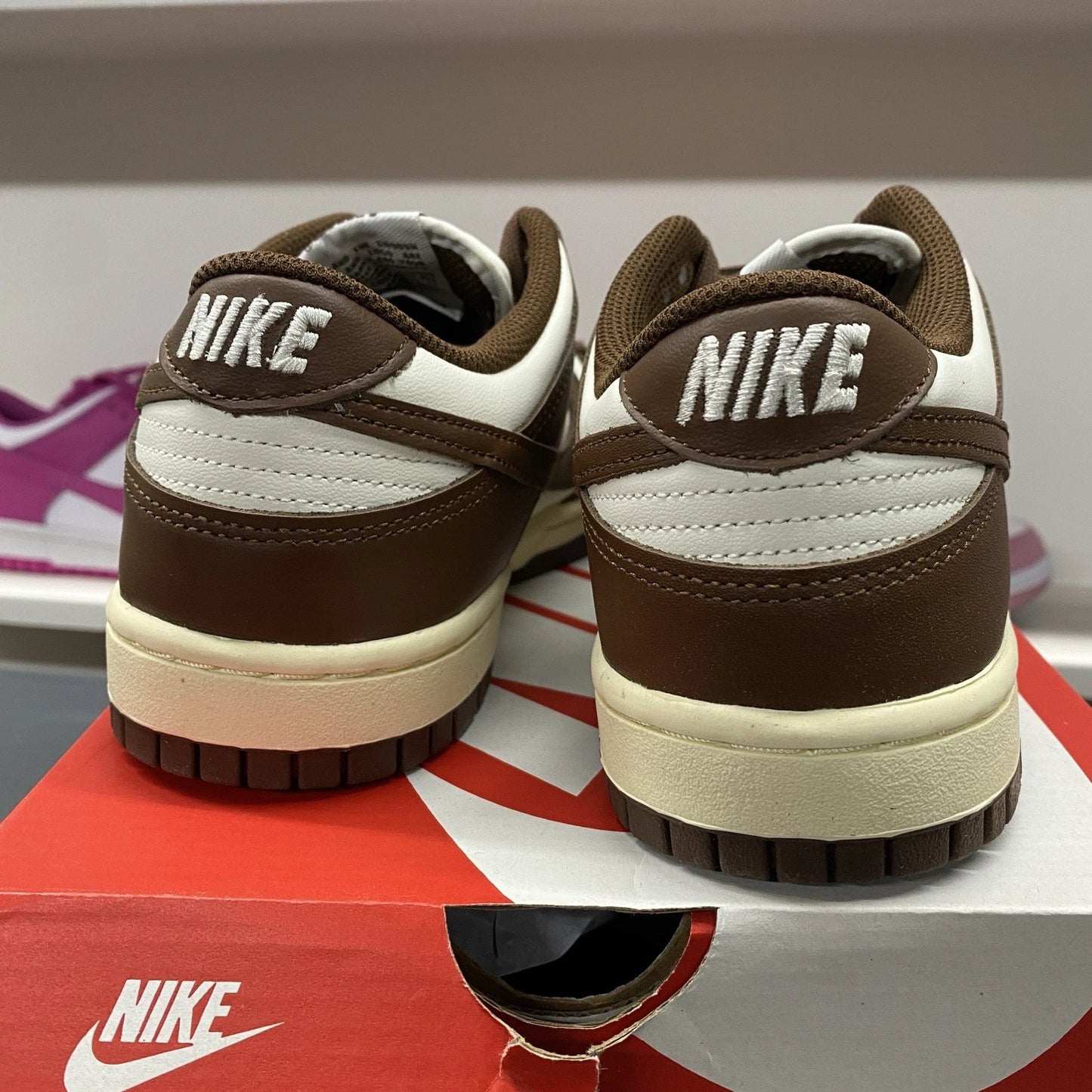 Nike Dunk Low Retro Cacao Wow Mocha Brown White DD1503-124 Women's Size 8W/6.5M