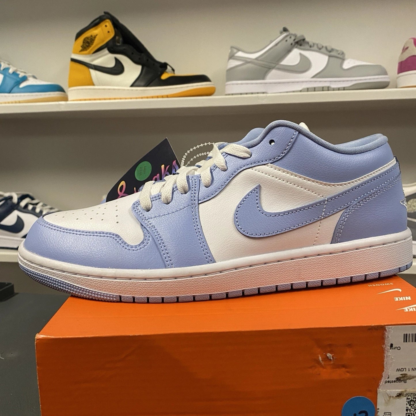 Air Jordan 1 Low Women's White Aluminum Size 12W