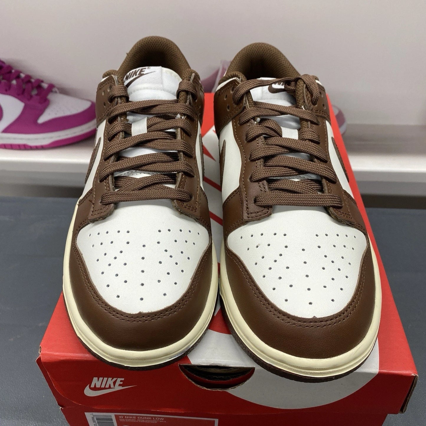 Nike Dunk Low Retro Cacao Wow Mocha Brown White DD1503-124 Women's Size 8W/6.5M