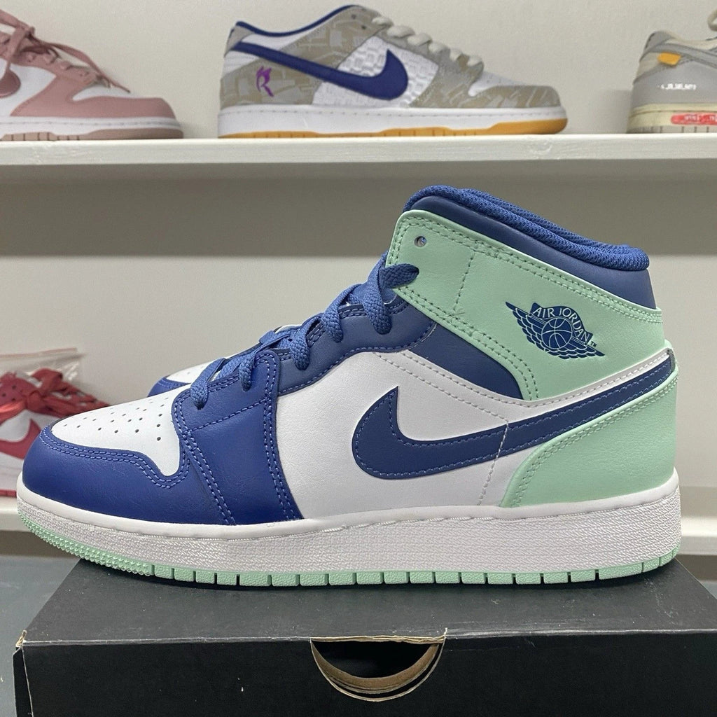 Jordan 1 Mid Mystic Navy Mint | Size 7Y | 554725-413 | New
