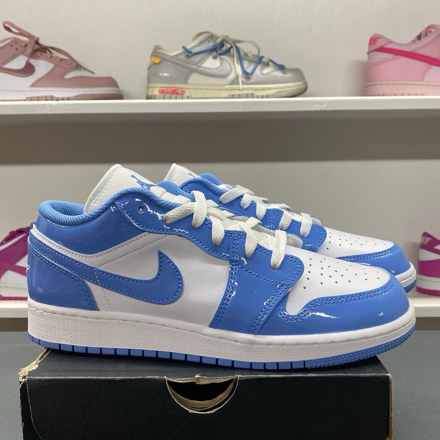 Brand NewNike Air Jordan 1 Low SE White Legend Blue FZ3929-114 Size 7Y (8.5W)