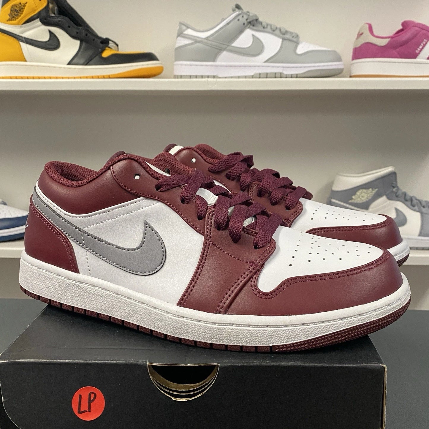 Air Jordan 1 Low White Bordeaux Size 10