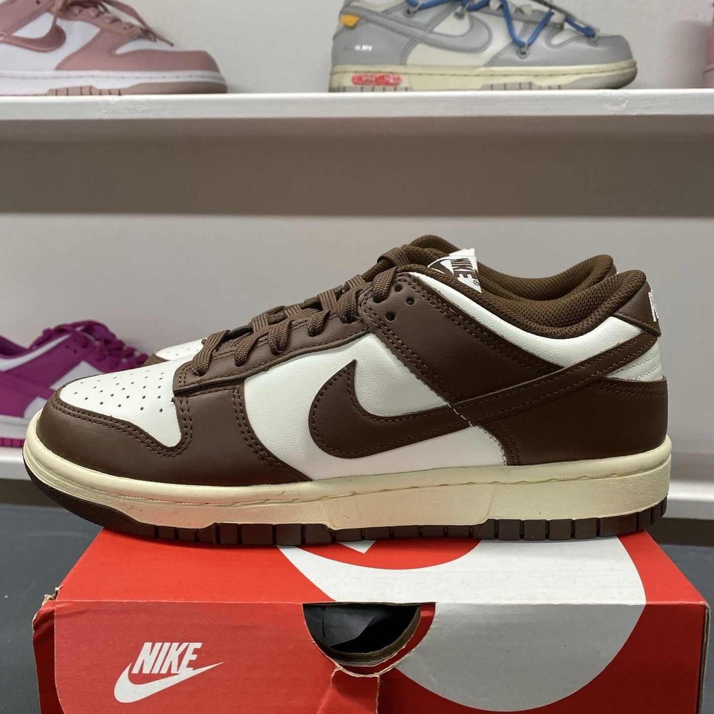 Nike Dunk Low Retro Cacao Wow Mocha Brown White DD1503-124 Women's Size 8W/6.5M