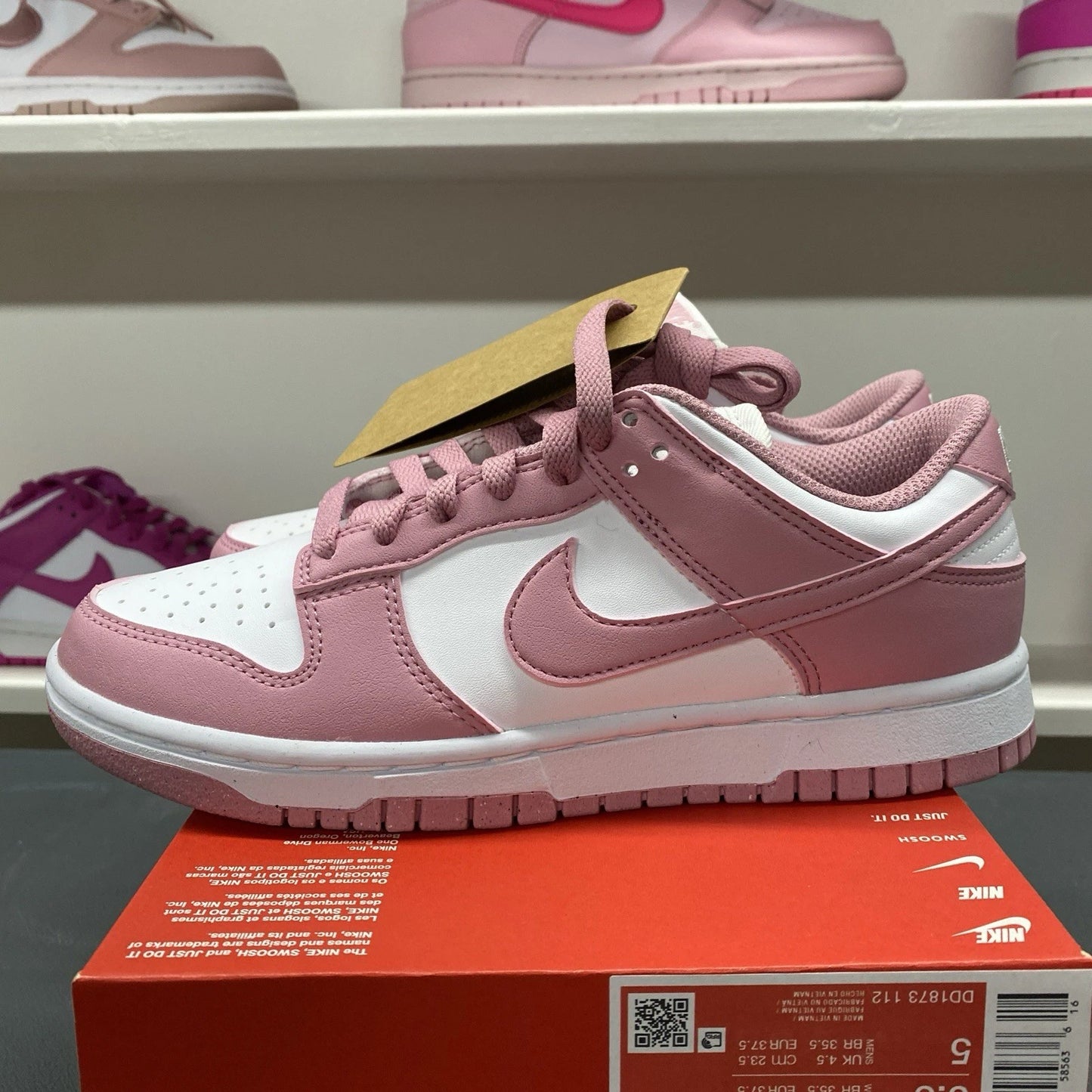 Nike Dunk Low Next Nature Elemental Pink DD1873-112 Size 6.5 (5 Youth)
