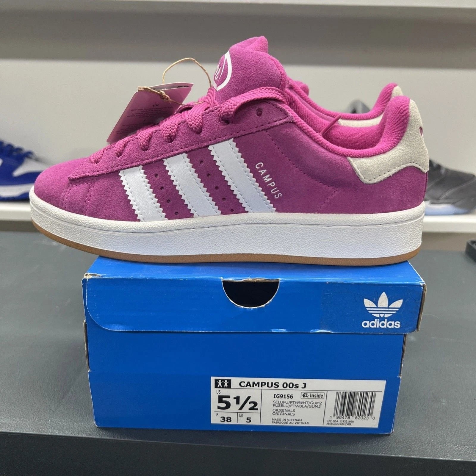 adidas | Campus 00s Semi Lucid Fuchsia | Size 5.5Y | IG9156 | New
