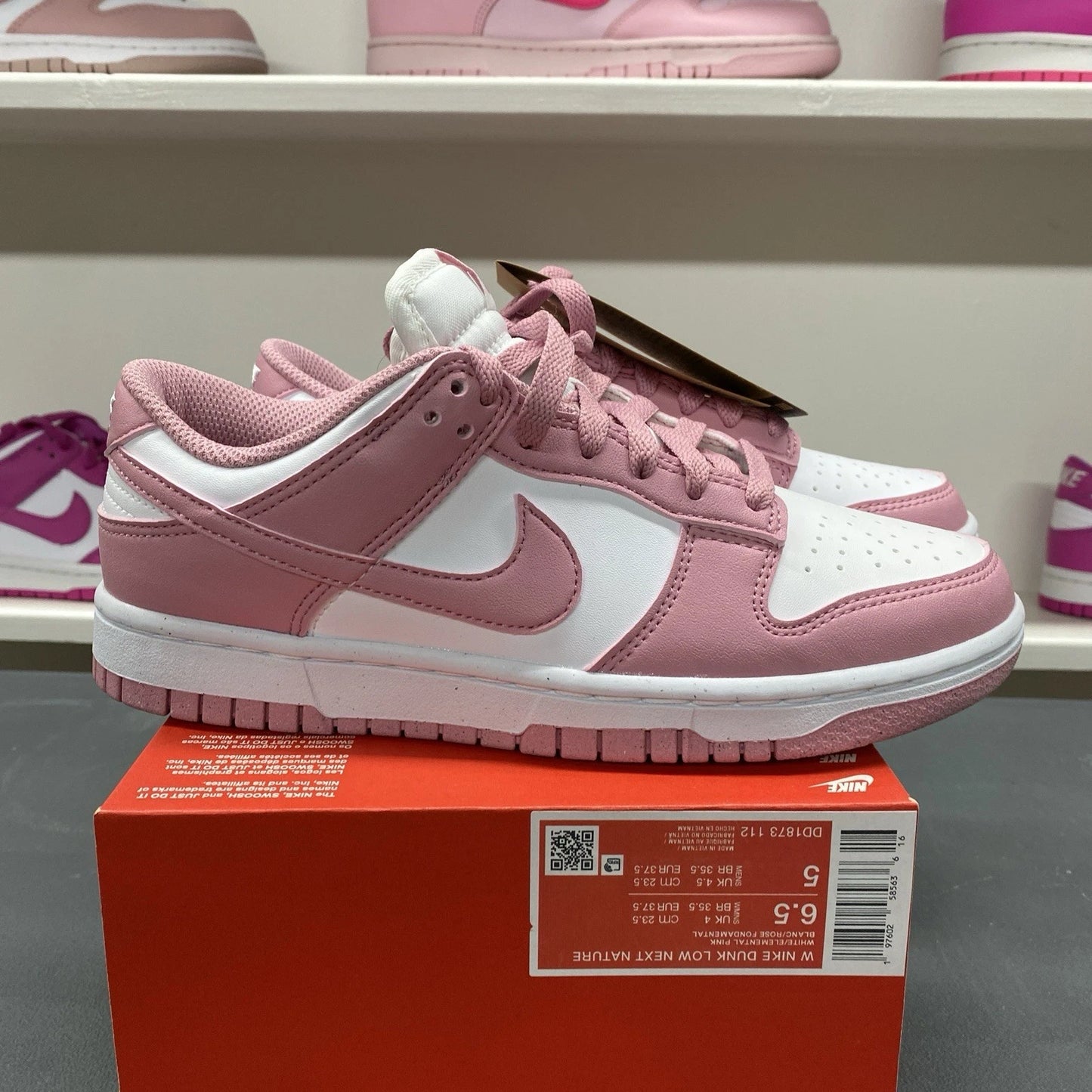 Nike Dunk Low Next Nature Elemental Pink DD1873-112 Size 6.5 (5 Youth)