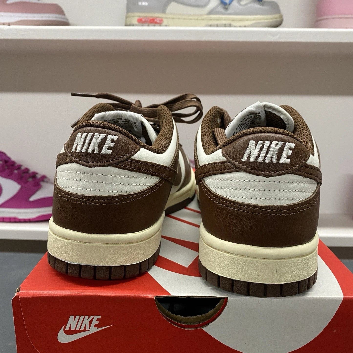 Nike Dunk Low Retro Cacao Wow Mocha Brown White DD1503-124 Women's Size 8W/6.5M