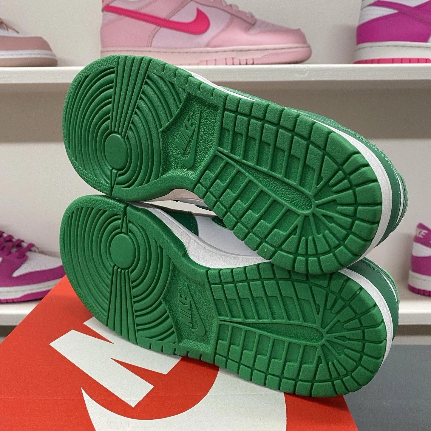 Nike Dunk Low Malachite Kids Youth Sneakers FB9109-114 Green White Size 4.5Y