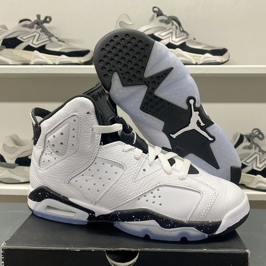Nike Youth Air Jordan 6 Retro Reverse Oreo () 384665-112 Sneakers - Size 5Y