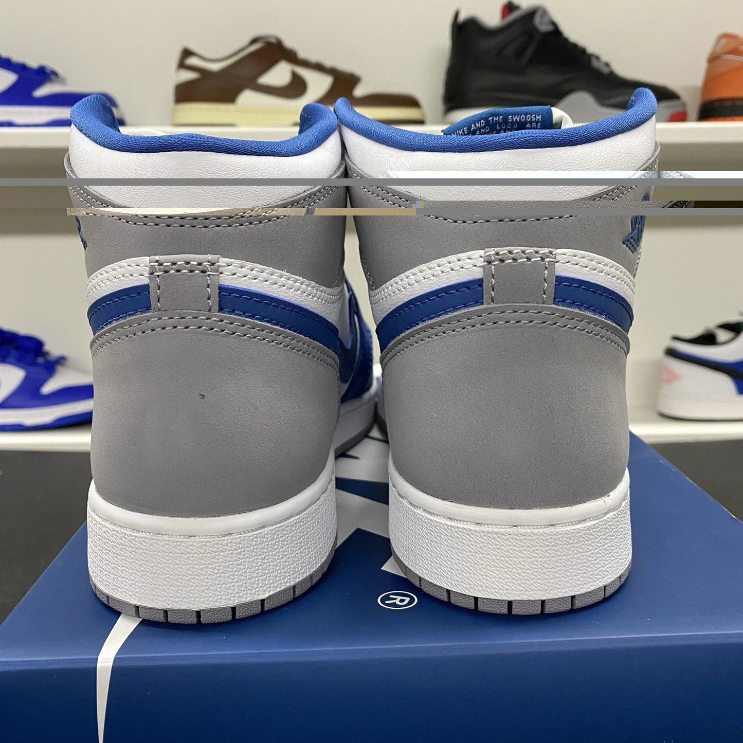 Air Jordan 1 Retro High OG True Blue/Cement Size 6.5Y (8 Women) FD1437 410