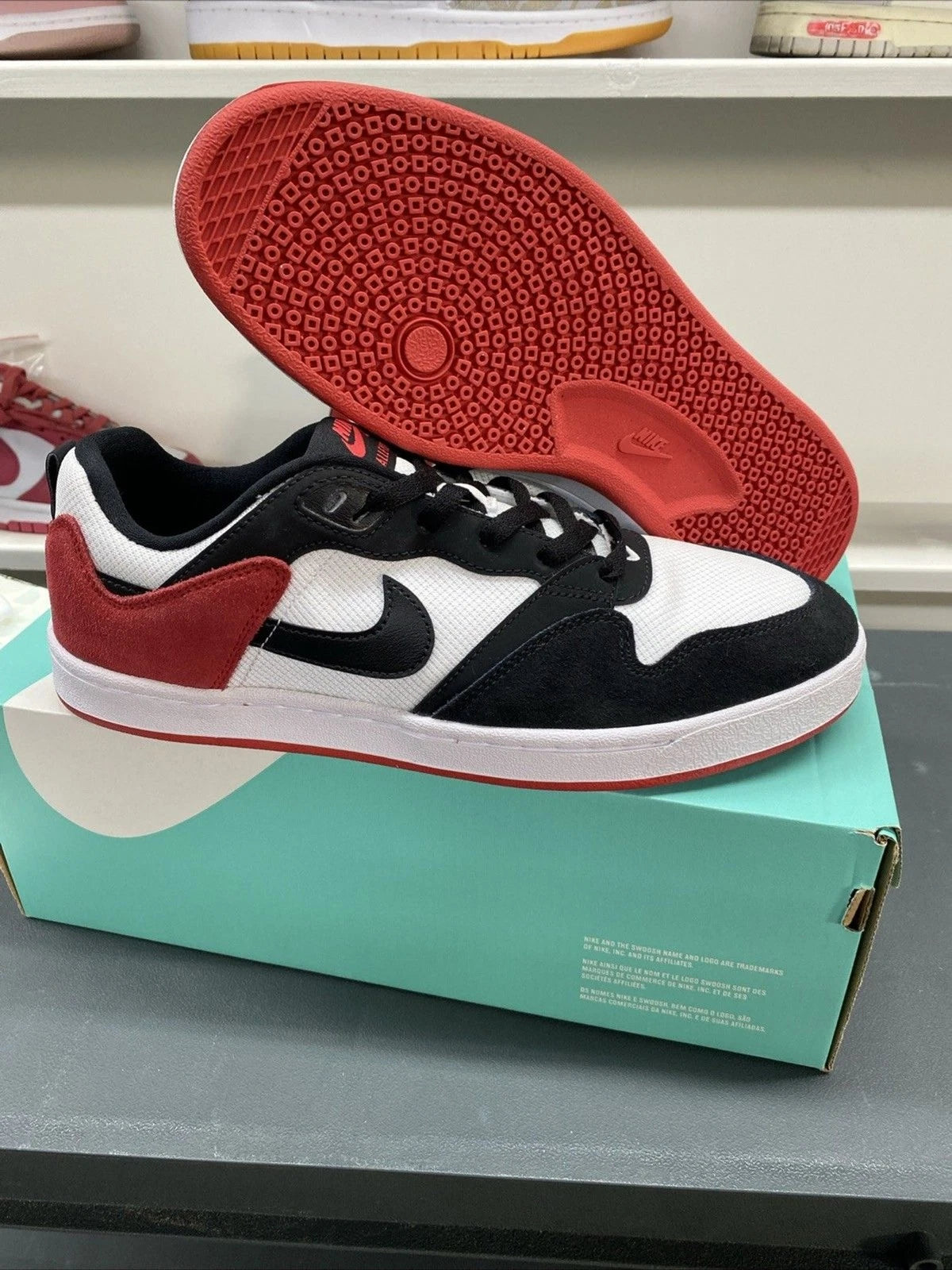 Nike | Alleyoop SB White University Red | Size 9.5 | CJ0882-102 | New