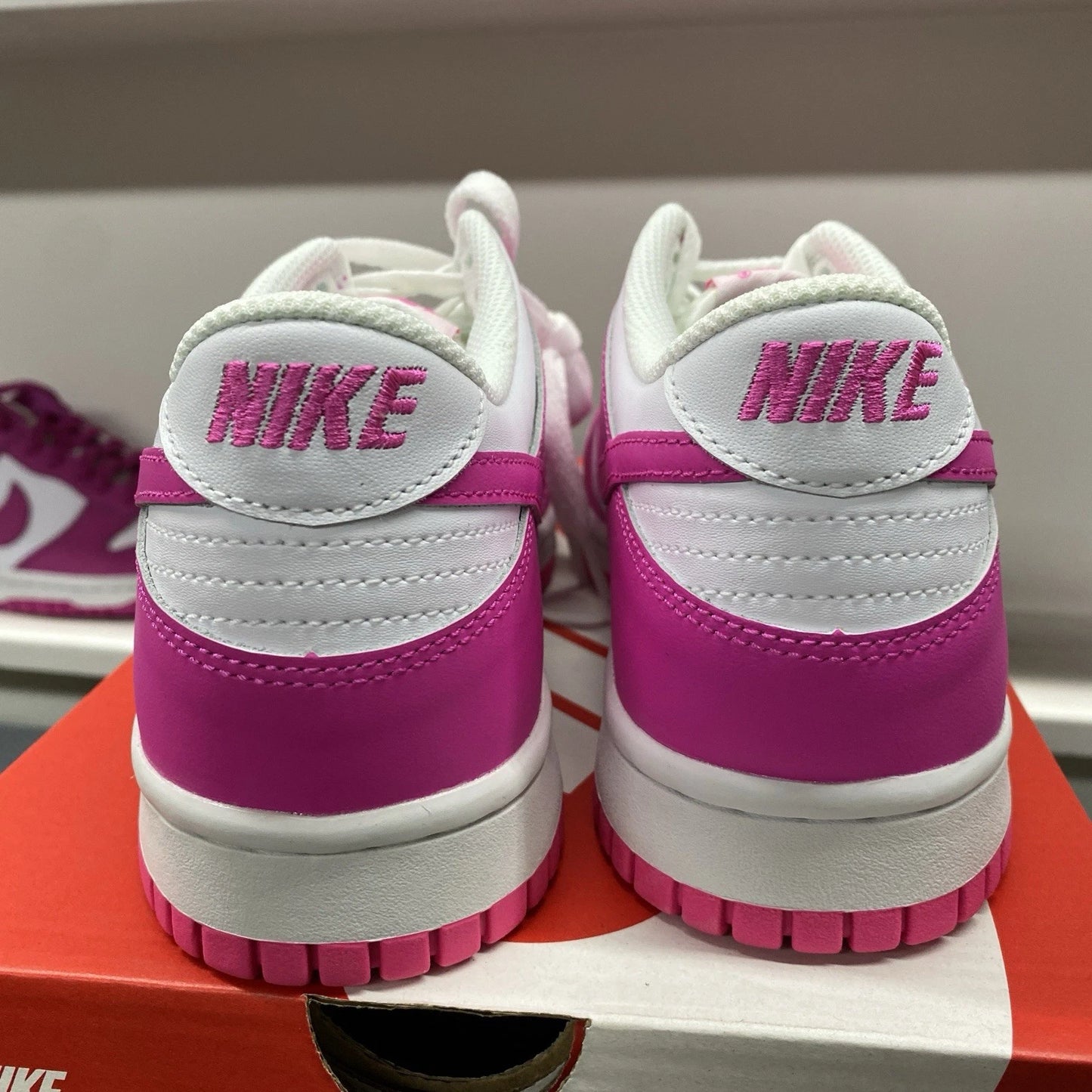 Nike Dunk Low Laser Fuchsia Pink Size 7Y 8.5 WMNS FB9109-102